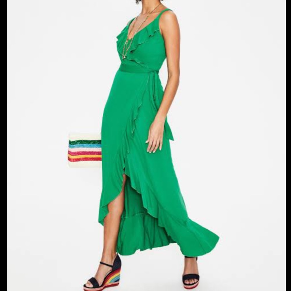 Boden Nora Jersey Maxi Dress  Highland Green 12